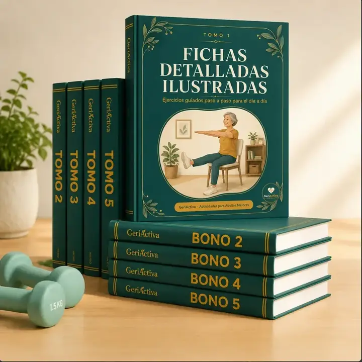 IMAGEN: los cinco tomos apilados sobre la mesa