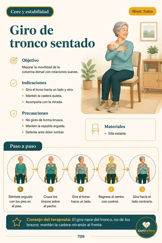 IMAGEN: ficha de giro de tronco sentado