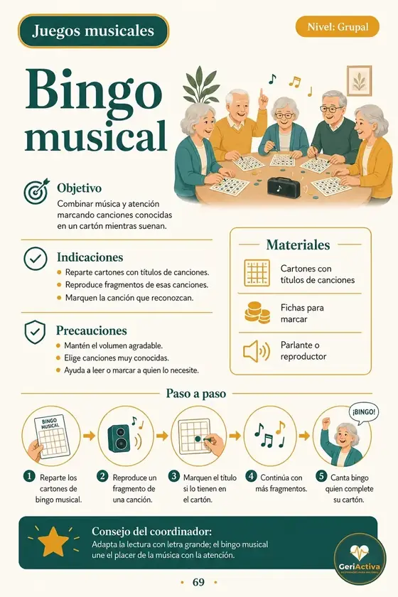 IMAGEN: dinámica de bingo musical