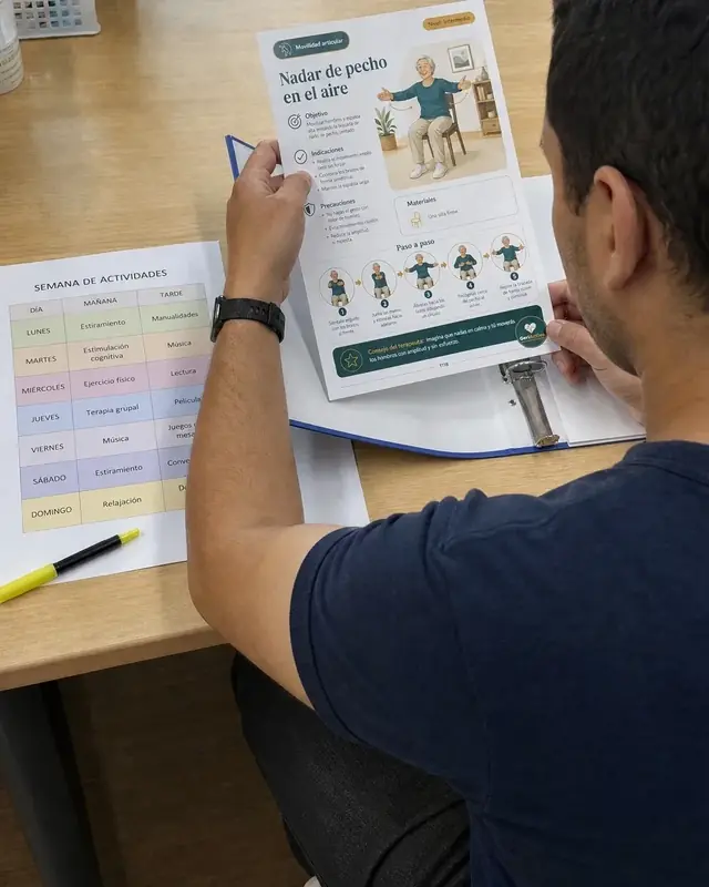 IMAGEN: planilla semanal marcada a mano